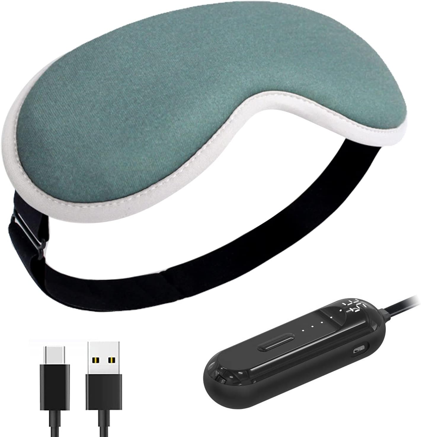 EDSPIX Cordless Heated Eye Mask Warm Eye Compress Relieve For Eye