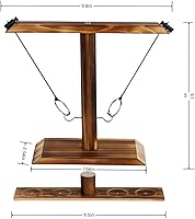 Vista 2 de Juego de lanzamiento de anillos, juego de lanzamiento de anillos con tiro, juego de lanzamiento de gancho y anillo para adultos y niños, divertido