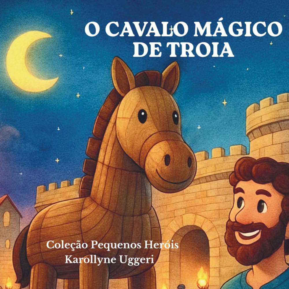 CAVALO MÁGICO DE TROIA: Mitologia Grega Infantil para Crianças de 3 a 7 Anos (Coleção Pequenos Heróis)