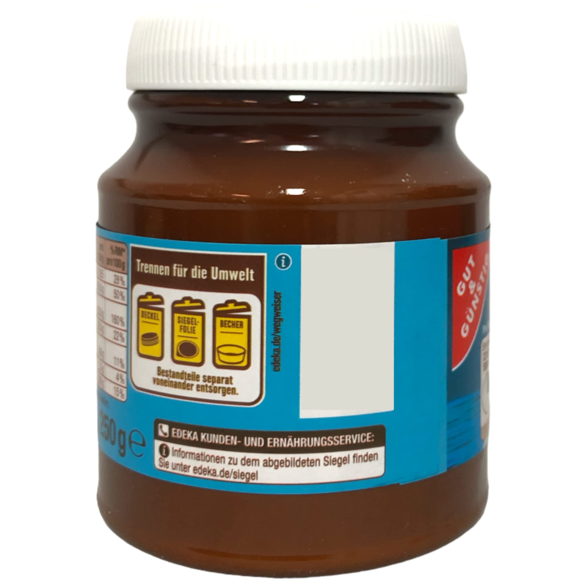 Gut & Günstig Kaffeeweißer verfeinert Kaffee und Tee 12er Pack (12x250g Dose) + usy Block