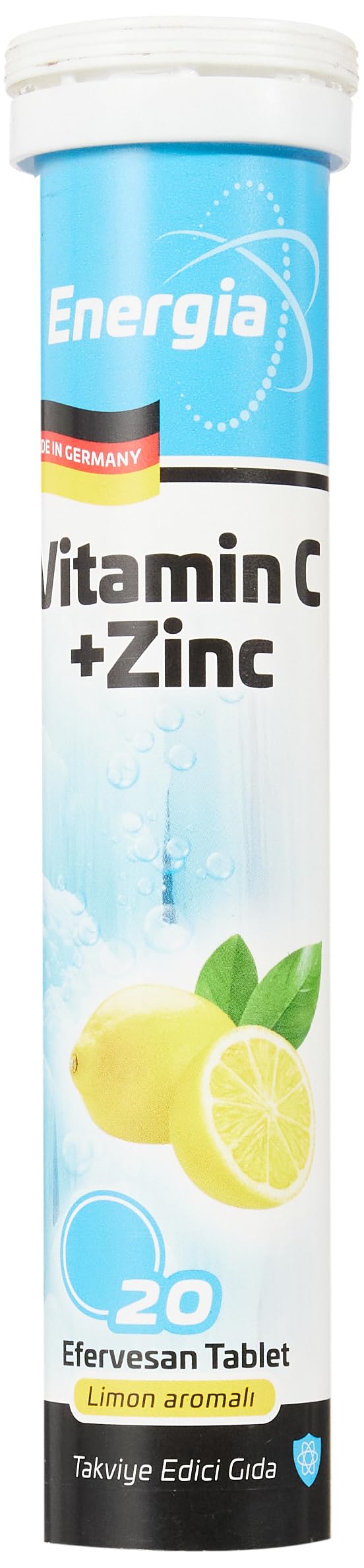 Energia Çinko & Vitamin C (400 Mg) Efervesan Tablet Takviye Edici Gıda