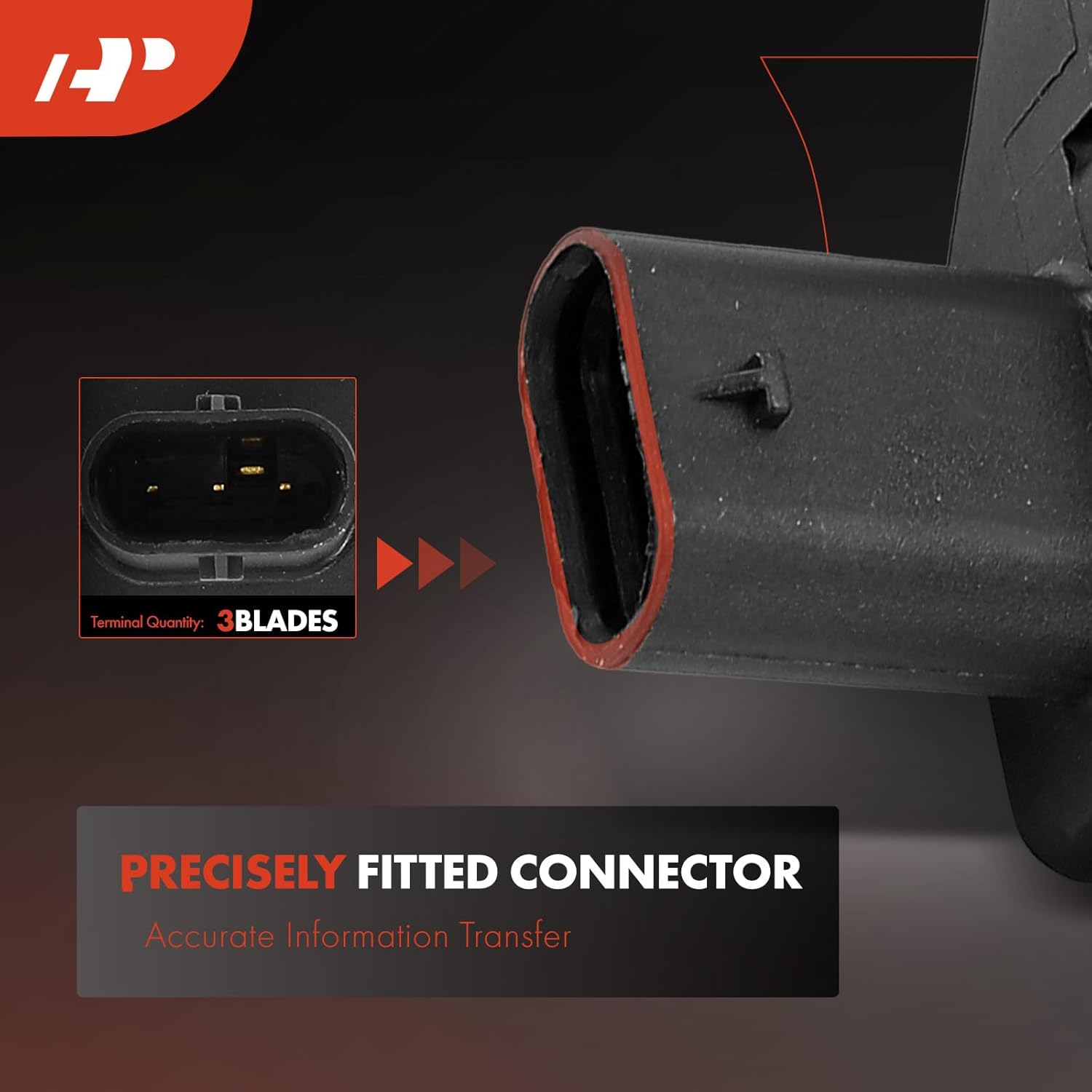 A-Premium Differential Pressure Sensor [4 Pins] Compatible with BMW 328d 2015-2018 2.0L, X5 2016-2018 3.0L, Replace# 13627805758