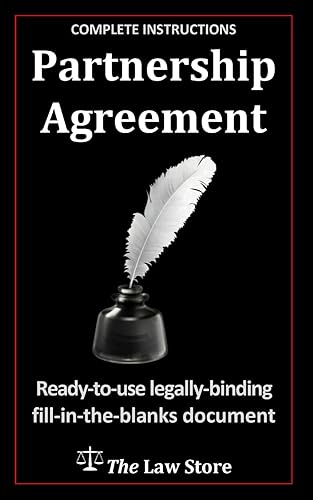 Partnership Agreement: Ready-to-use, legally binding, fill-in-the-blanks law firm template with instructions.