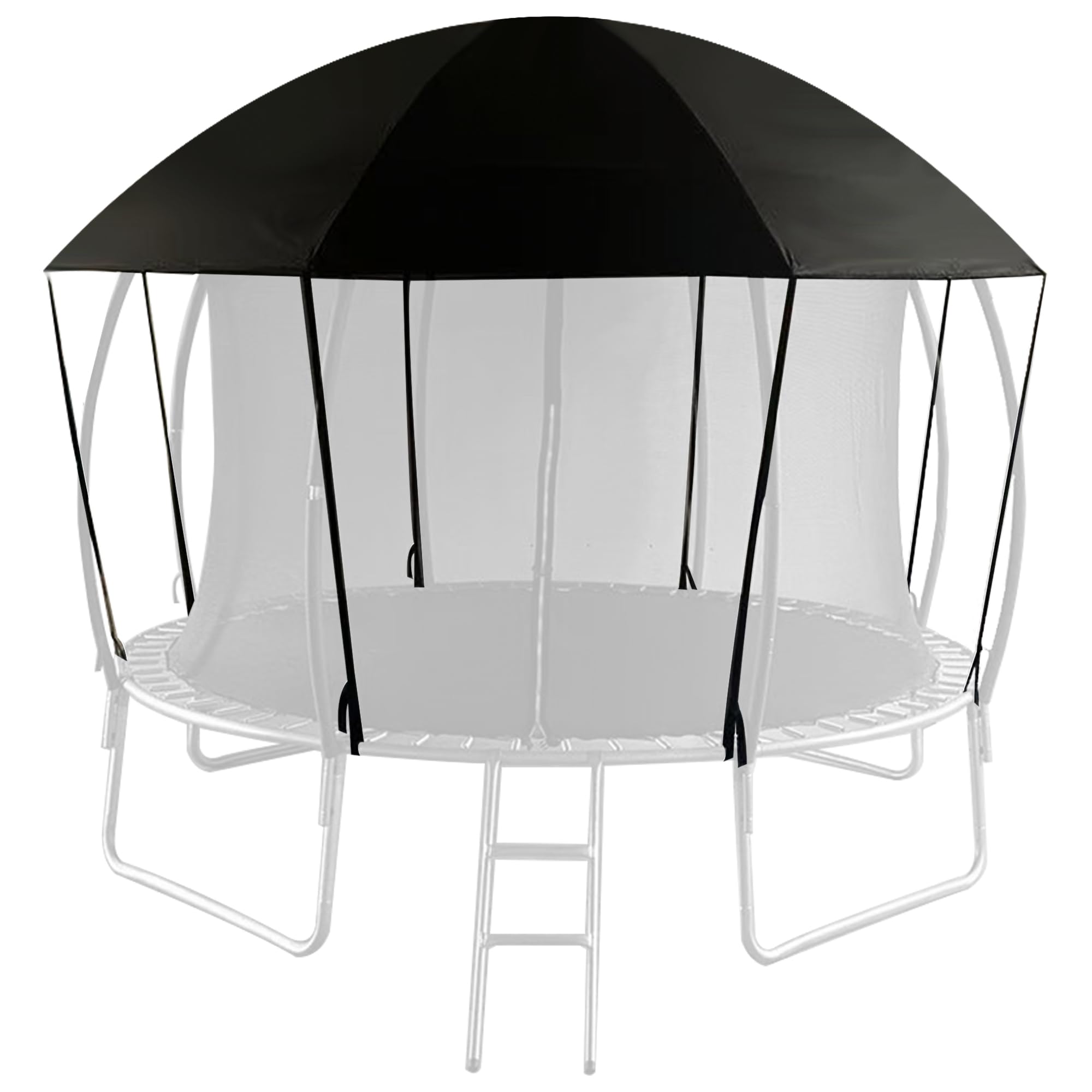 View 1 of 15FT Dome Trampoline Canopy Cover for Curved Pole Trampolines (Cover Only)