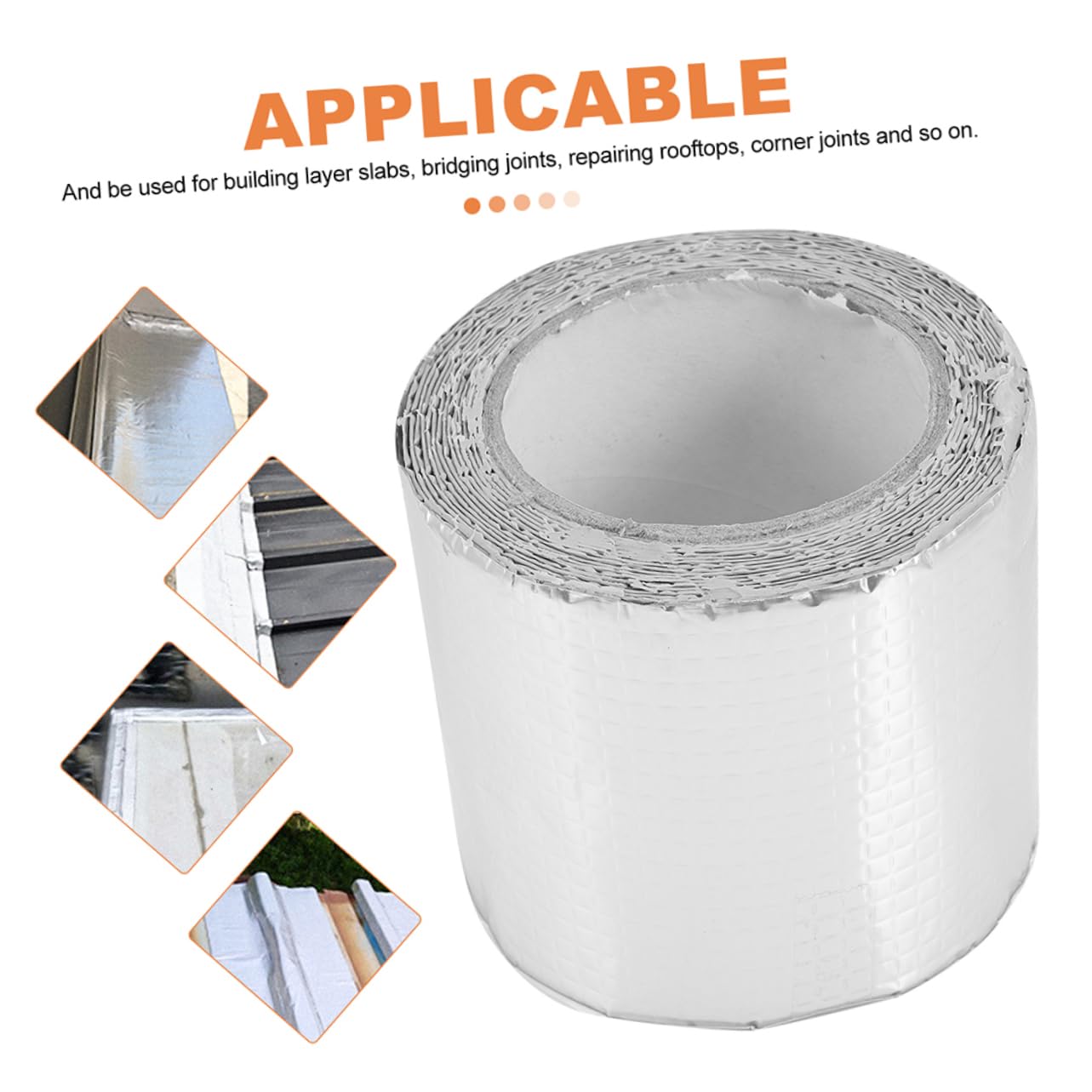 iplusmile 1 rollo Cinta de Sellado de Aluminio Autoadhesiva para para Reparaciones de Goteras y Prevención de Filtraciones