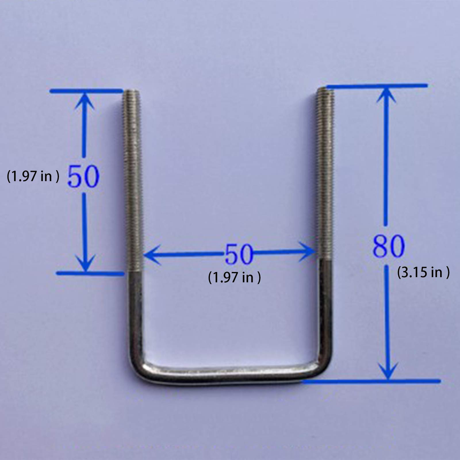 Square U-Bolts 6 Thread Square U-Bolts With Nuts Frae Straps Square U - View #13