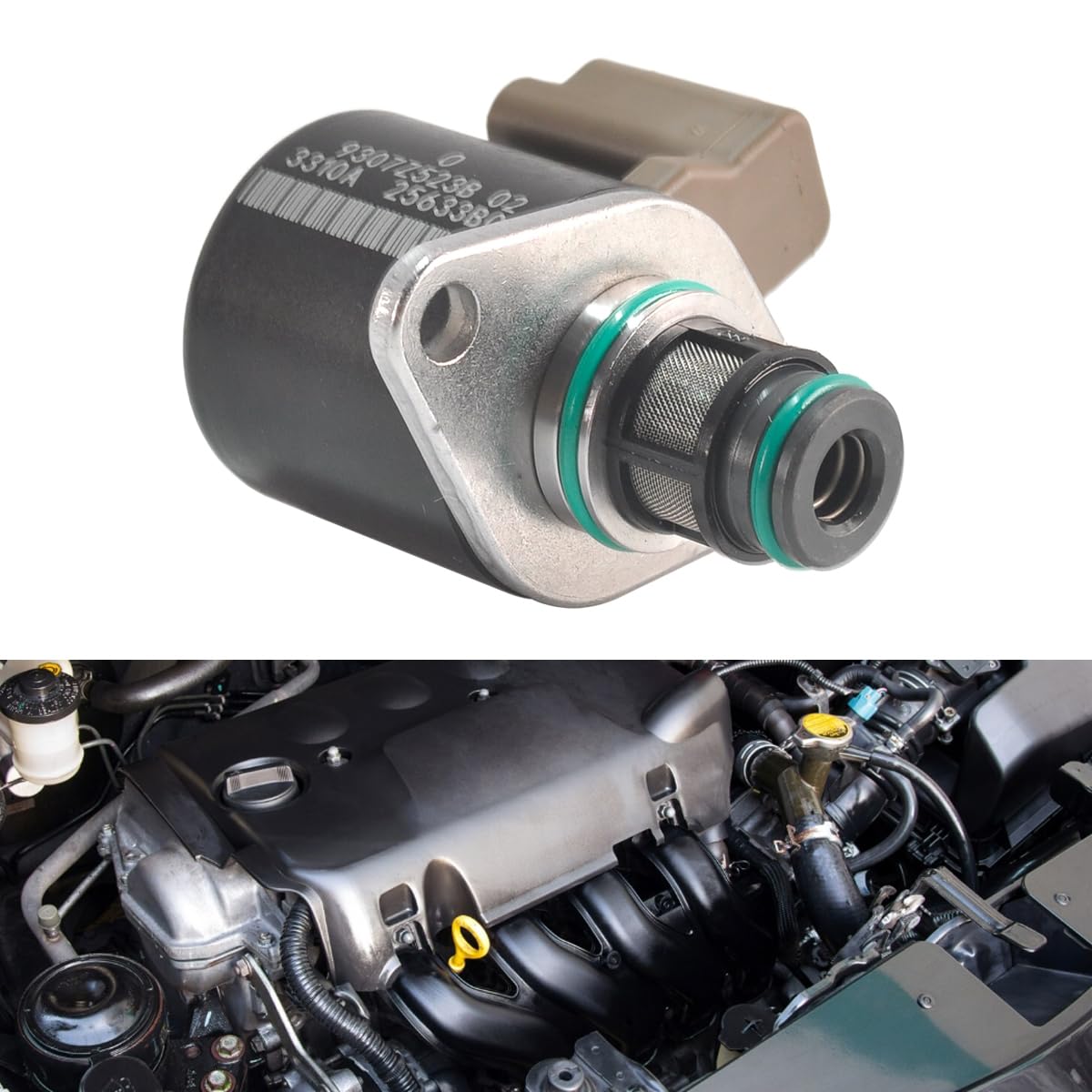 Regolatore di pressione della pompa del carburante 1329098, compatibile con Mk1 1.8 TDCi, Mk3 2.0/2.2 TDCi, Transit/Connect 1.8/2.0