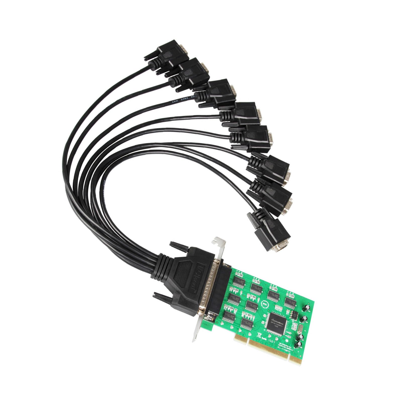 1set E Veloce Trasferimento Dati PCI A 8Ports RS232Serial Card Prestazioni Stabili Per Più Periferiche Seriali Collegamento Dispositivo di Controllo Industriale