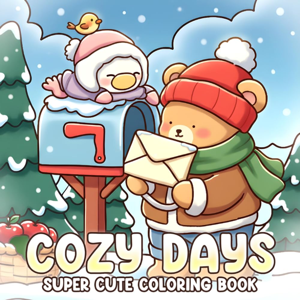 Cozy Days Coloring Book: Nurturing Animal Haven Coloring pages featuring Cute Creatures and Aesthetic Everyday Activities for Everyone seeking a Calming Escape and Artistic Peace