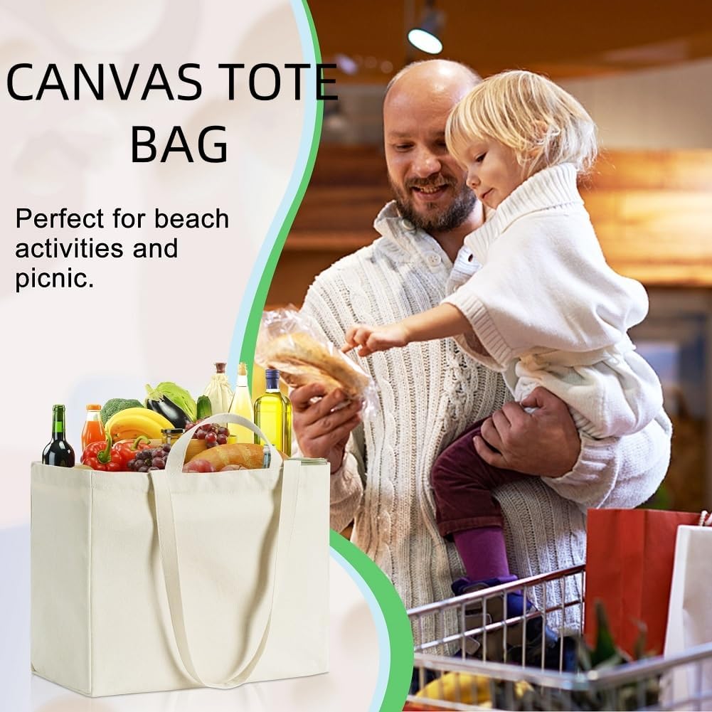 Canvas Tote Bags Set - Image 6