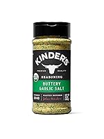 Vista 14 de Kinder's Sal orgánica de ajo mantecoso, condimento de calidad premium, sin MSG, certificado orgánico por USDA, 10 onzas