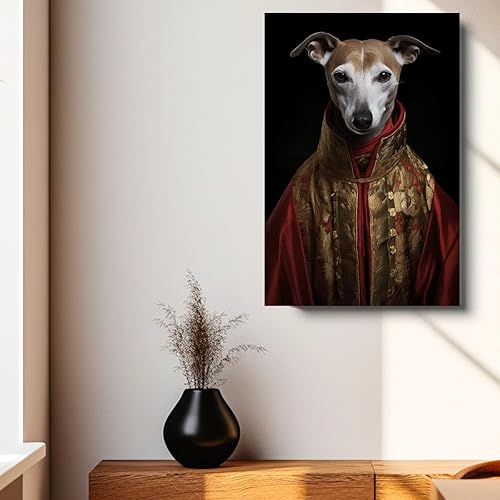 Miniatura 1185 de Thuan Chow Chow Retrato de mascota con disfraz real de perro en un disfraz retrato de perro con vestimenta Retrato medieval de mascota retrato