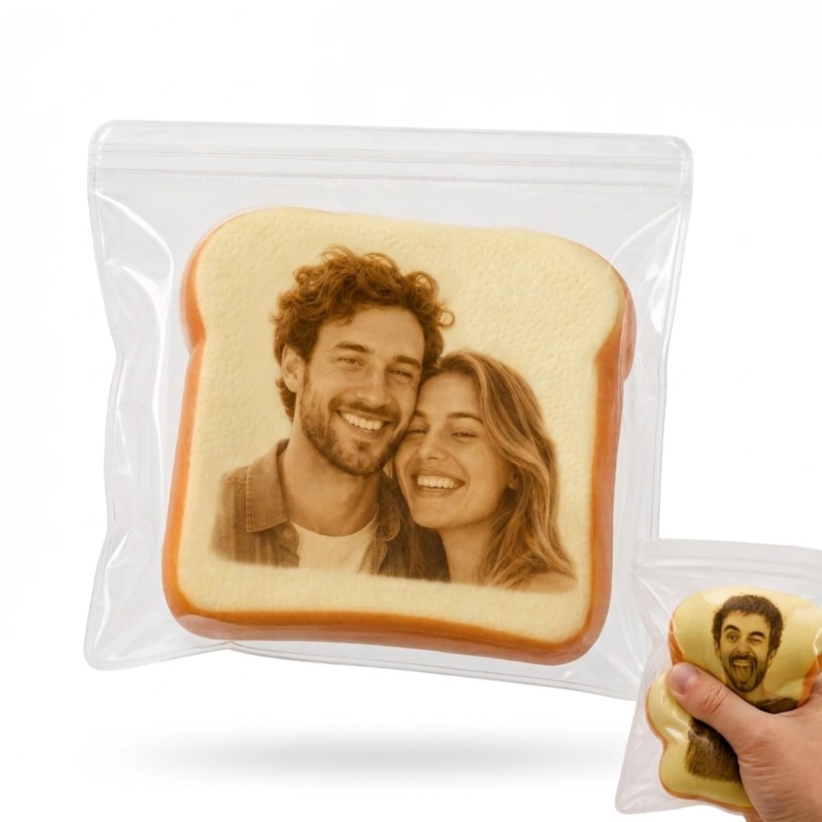 Personalized Photo Toast Squishy, Squishy Cute Slow Rising Squeeze Fidget