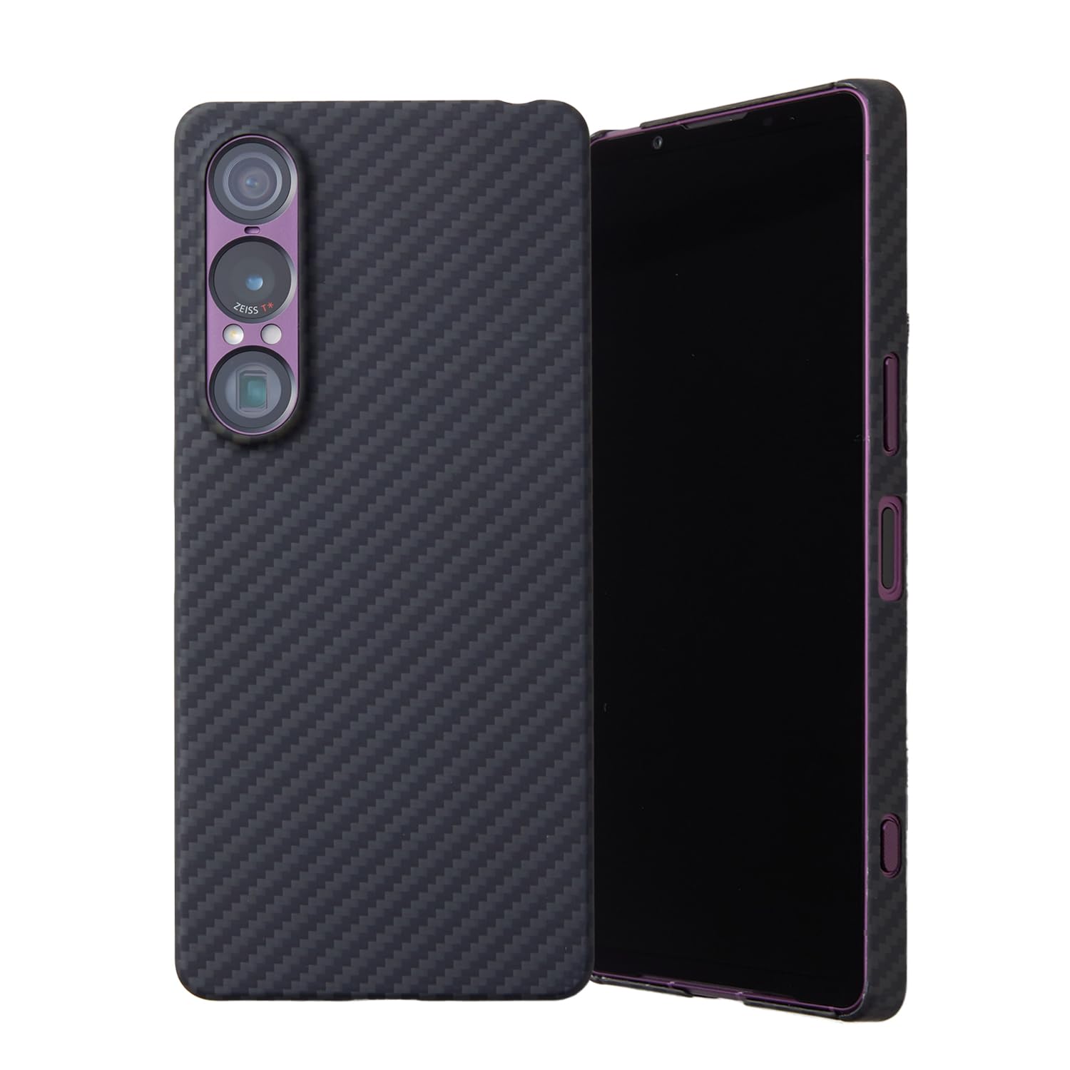 for Sony Xperia 1 VII, Duro Ultra Slim & Light Case, Made for Xperia, Dupont Kevlar 1500D Aramid Fiber Black