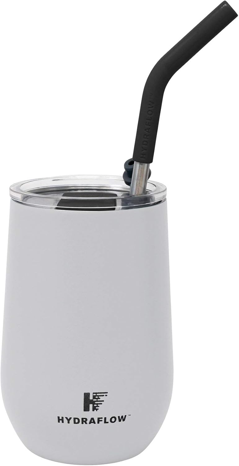 Hydraflow Soul 14oz Wine Tumbler with Straw Triple