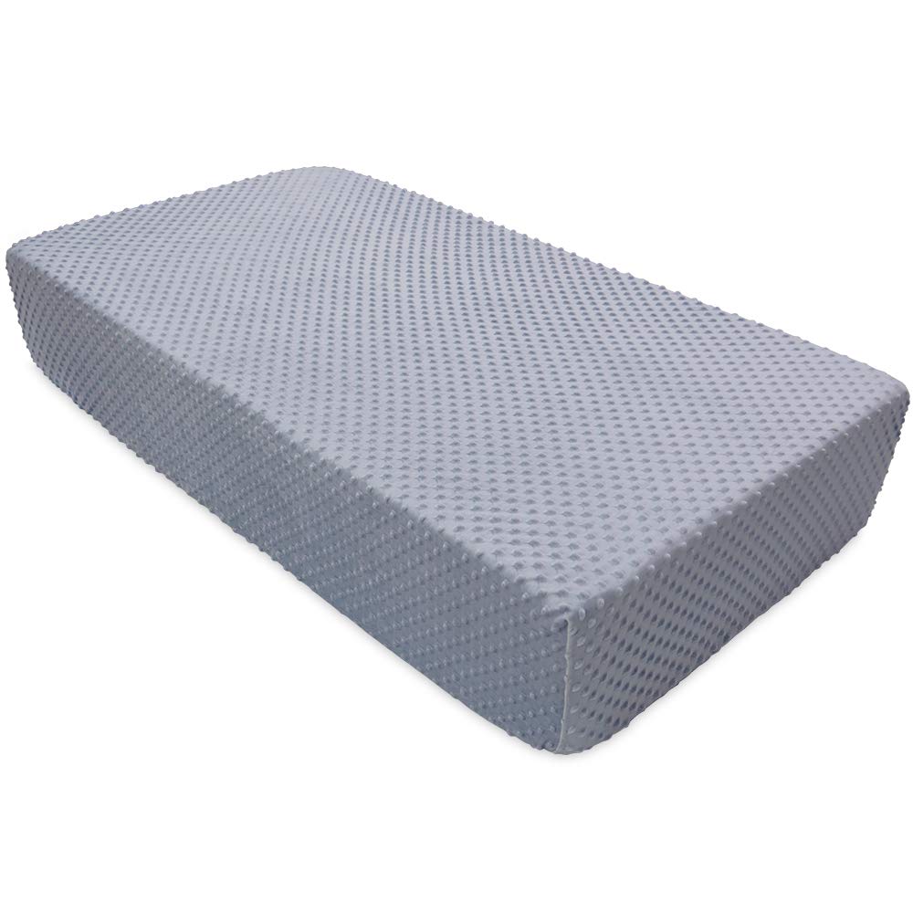Photo 1 of BlueSnail Super Soft Stretchy Fitted Crib Bed Sheet for Standard Crib and Toddler Mattress (Gray)
