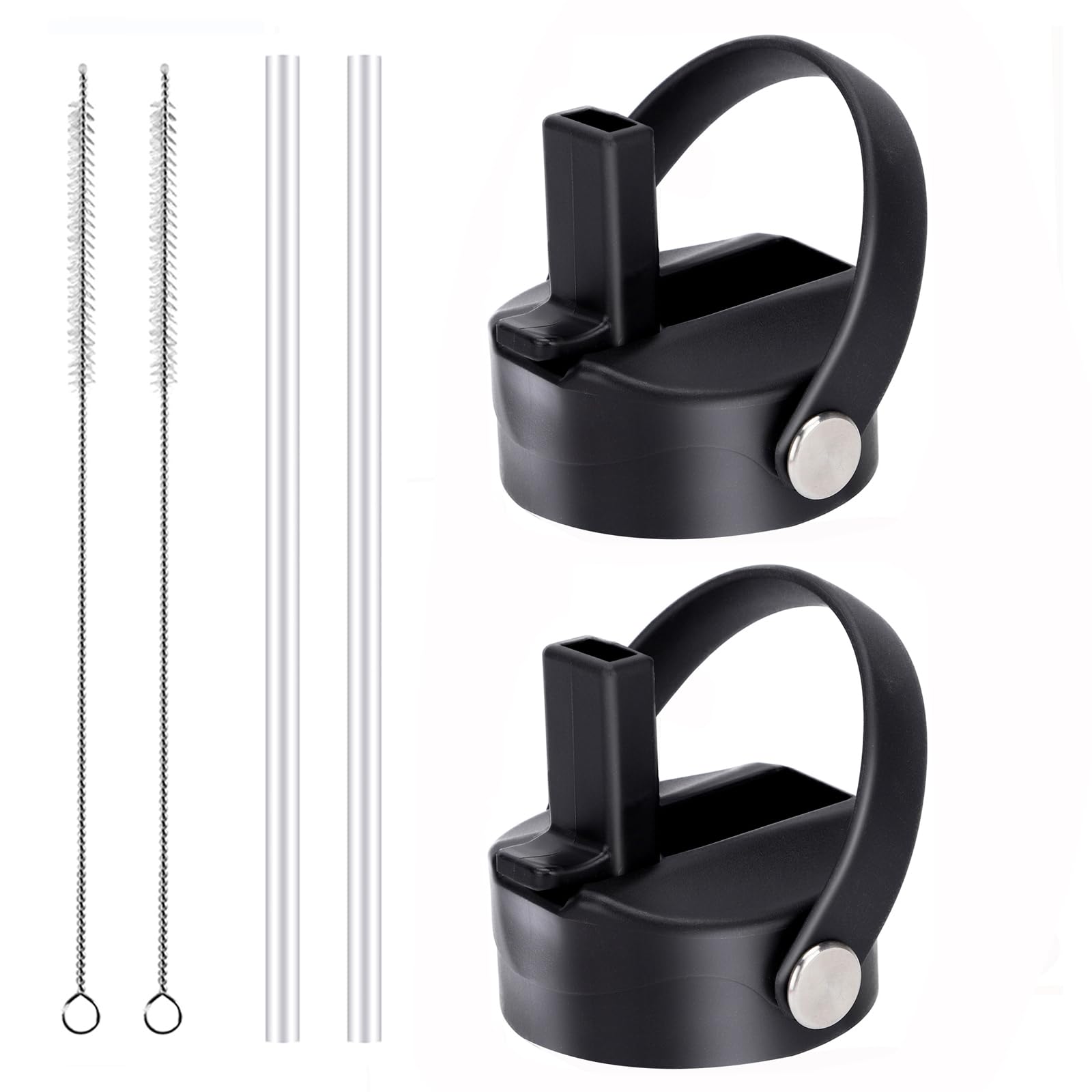 Straw lid for Wide Mouth Water Bottle 12oz 32oz 40oz 64oz 128oz, Compatible With Hydroflask Bottle, Replacement Cap Straw Cap With Big Nozzle, Lid