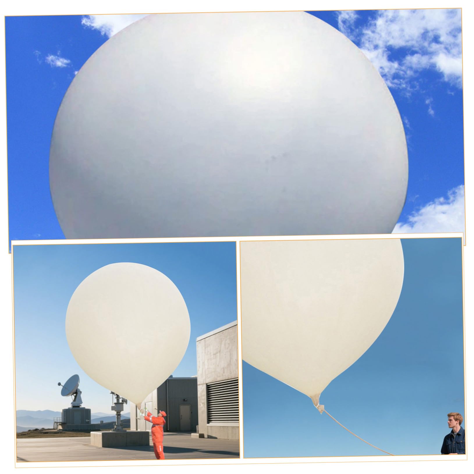 Ballons Géants Ronds Latex pour Relevés Aériens et Décoration de Fête comme Anniversaire ou Mariage