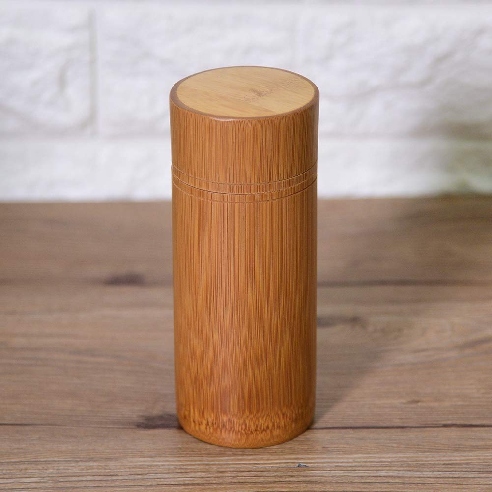 Milltrip Portable Tea Jar Storage Holder Container Box Storage Holder Container Box Wake Tea Bucket(Straight Medium)