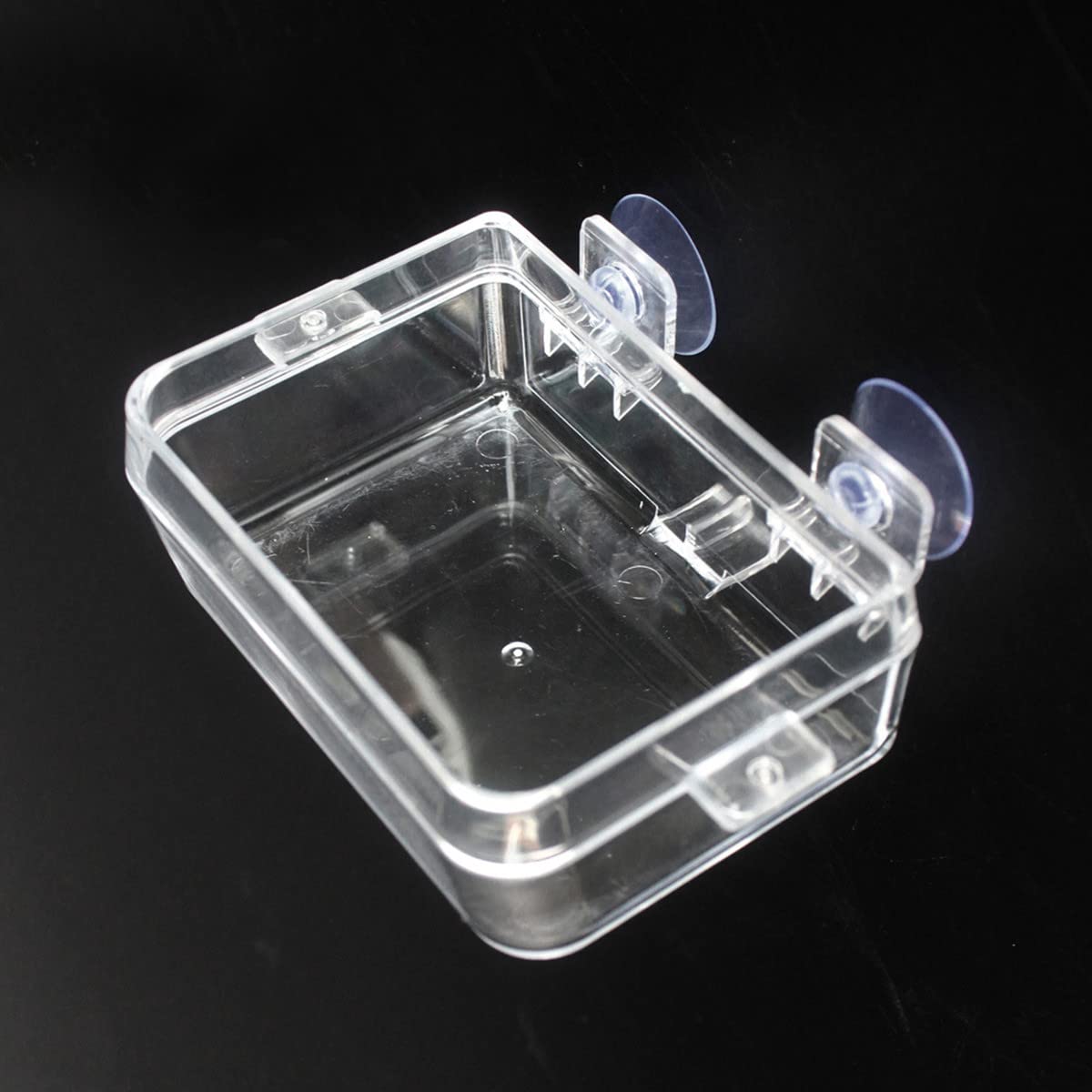 NN 1 Pcs Reptile Food Dish Reptile Anti-escape Bowls Transparent Suction Cups Reptile Feeding Pools Amphibians Feeder Bowls for Reptile Geckos Snakes