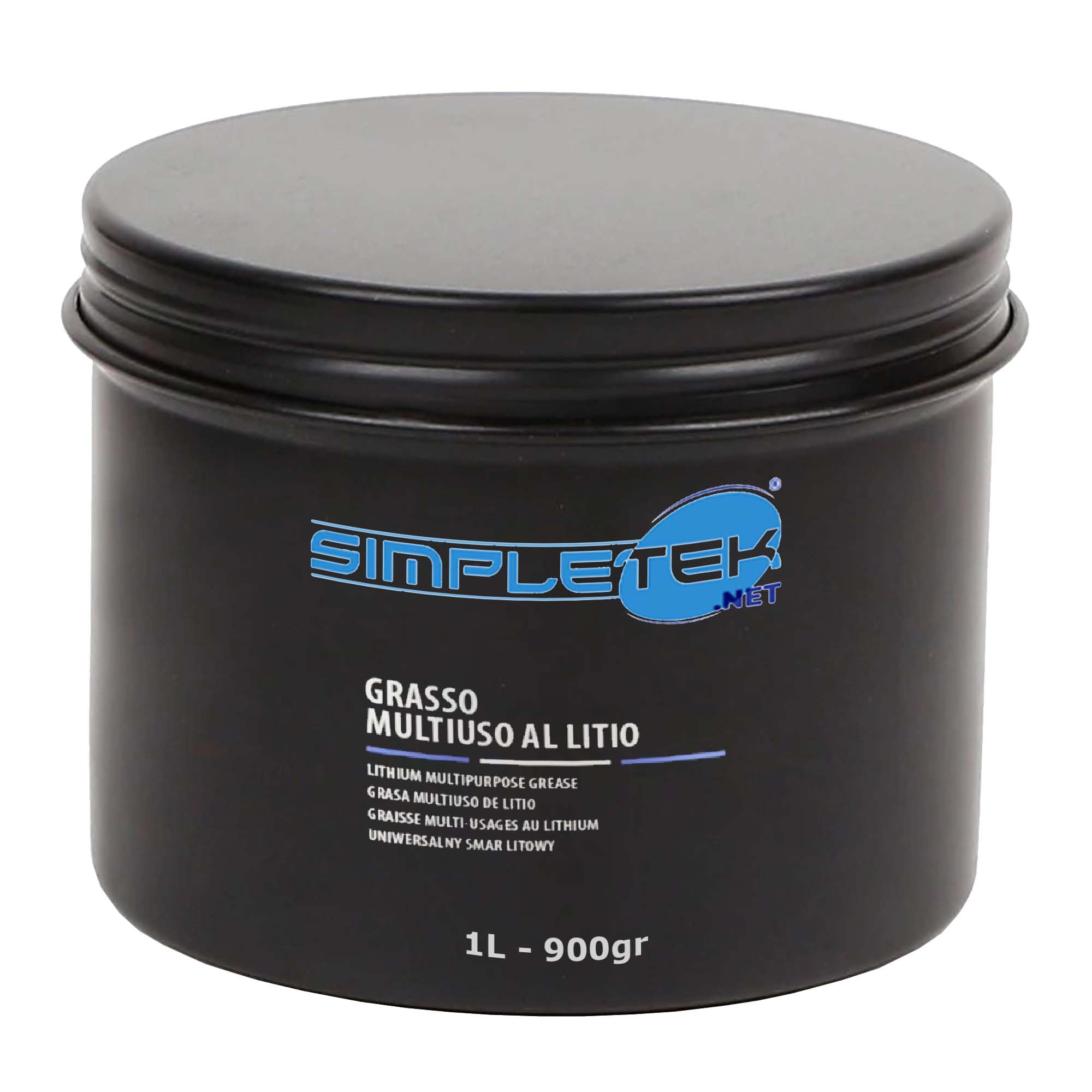 SIMPLETEK - 8x Grasso Universale al Litio Barattolo 1L 900g Lubrificante | Grasso al litio
