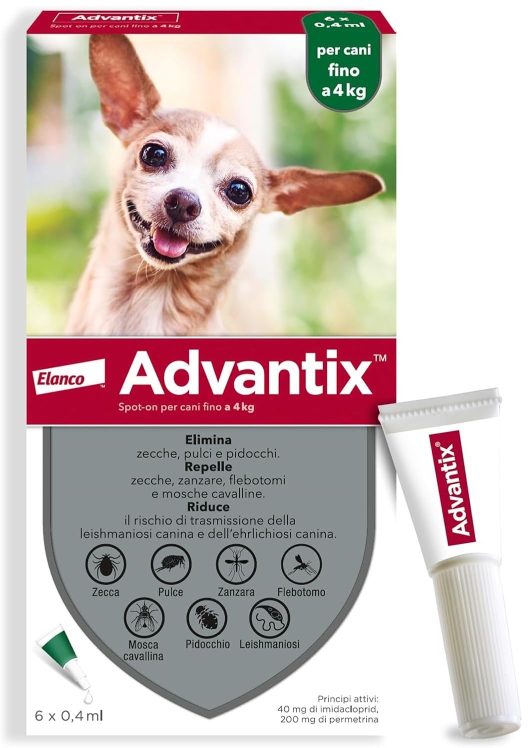 Advantix Petit Chien - 4 à 10 kg - 6 pipettes
