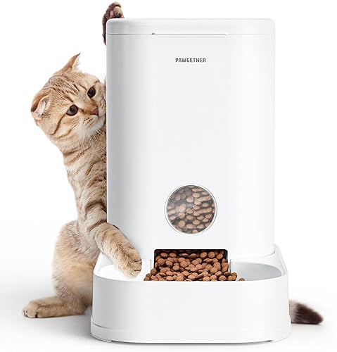 PAWGETHER® Gravity Cat Feeder, Self-Dispensing Dog Food Dispenser, Pet Food