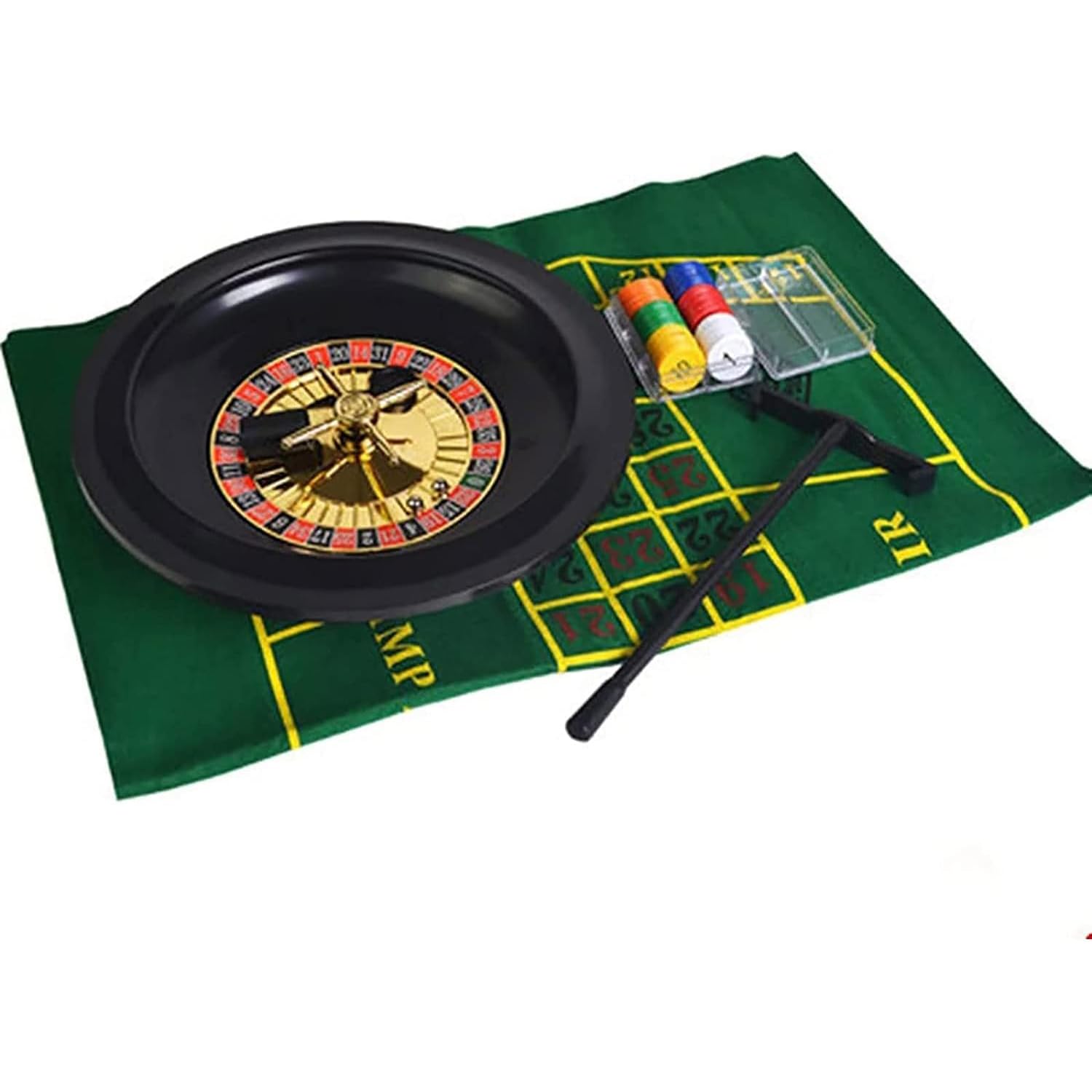 COYEUX 10-Zoll-Roulette-Set für Casino-Spiele, Freizeit-Tischspiele, perfekt für einen Spieleabend zu Hause oder eine Party zu Hause, Roulette-Rad-Set, komplettes Set