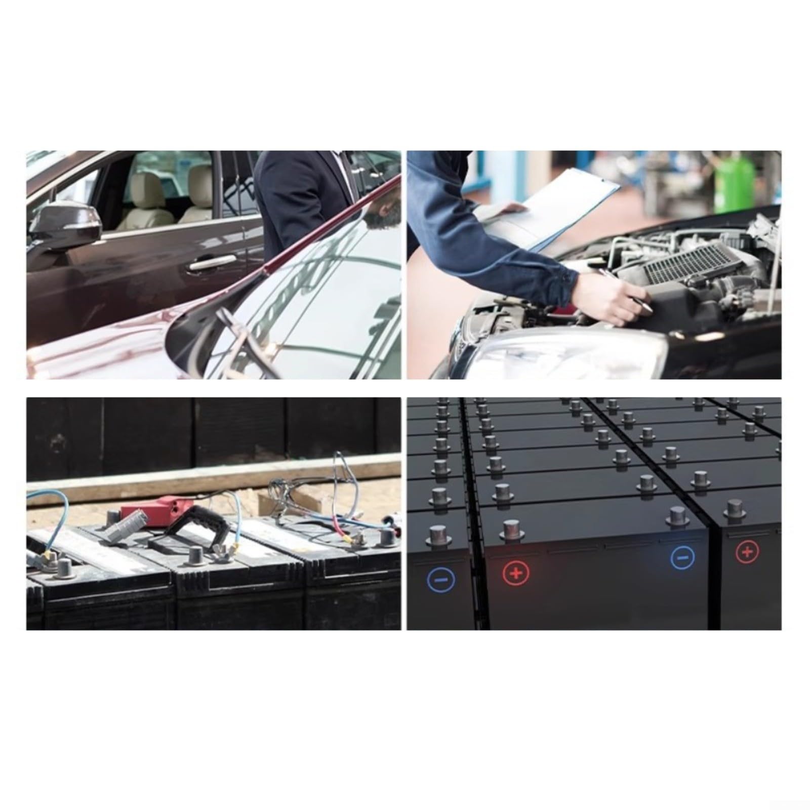 BTM-24 Auto Batterietester 12V 24V mit Überspannungsschutz und Verpolungsschutz, Kapazitätsmessgerät mit 2,4 Zoll Farbdisplay für Pkw und Elektrofahrzeuge
