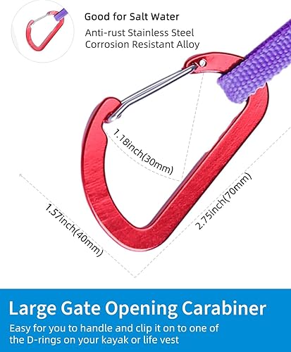 Vista 17 de OCEANBROAD Correa elástica para remo de kayak, cuerda para SUP, kayak, canoa, caña de pescar, de 4 a 7 pies Verde