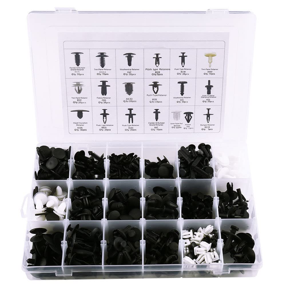 190Pcs Trim Bumper Retainer Clip Fastener Kits For Honda Fit 2015-2020 Hatchback