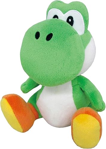 Little Buddy Super Mario All Star Collection 1416 Yoshi - Peluche de peluche 8 pulgadas multicolor