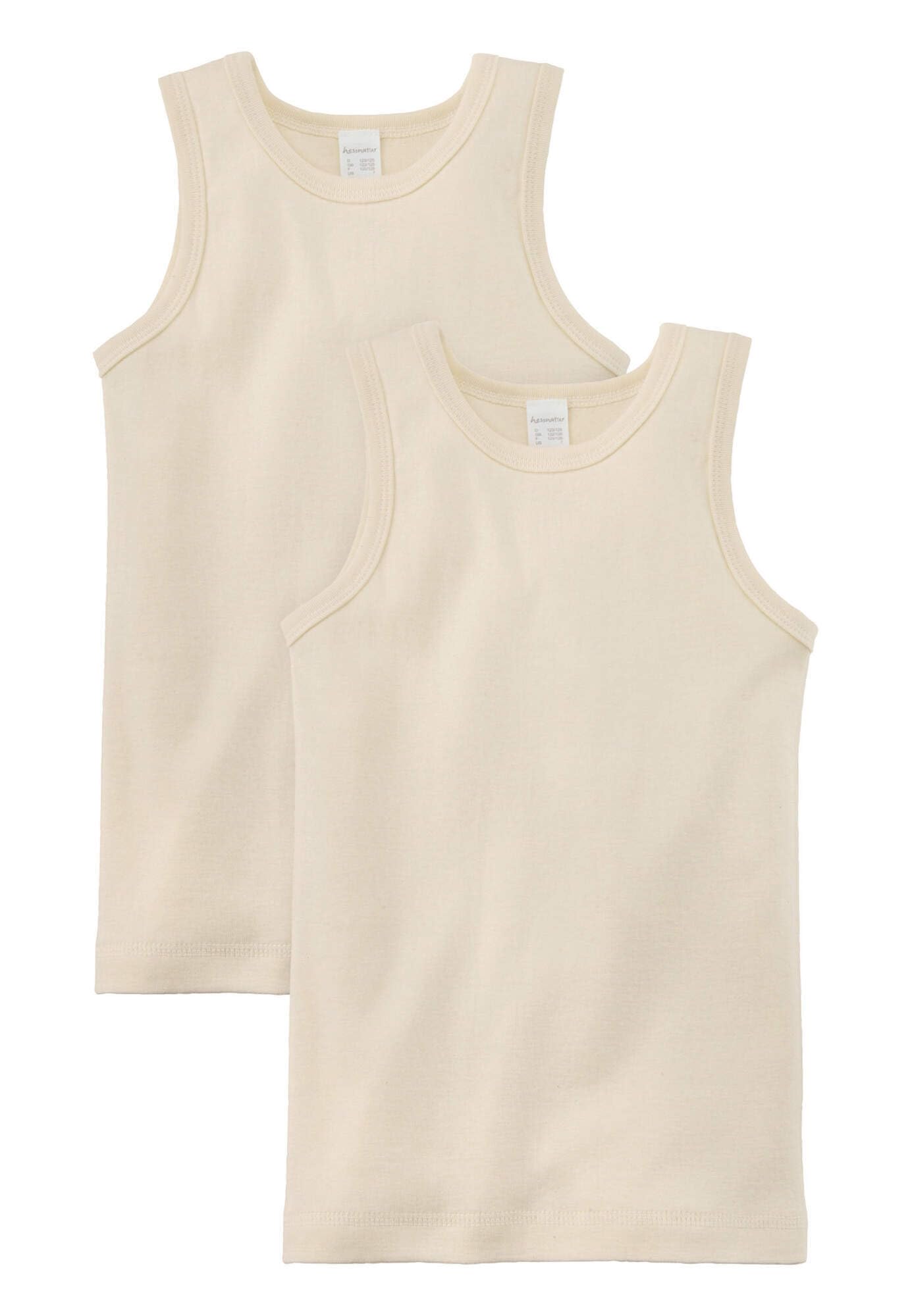 hessnatur Achselshirt 2er-Set Mädchen Jungen Bio-Baumwolle nachhaltig Fair Wear Foundation