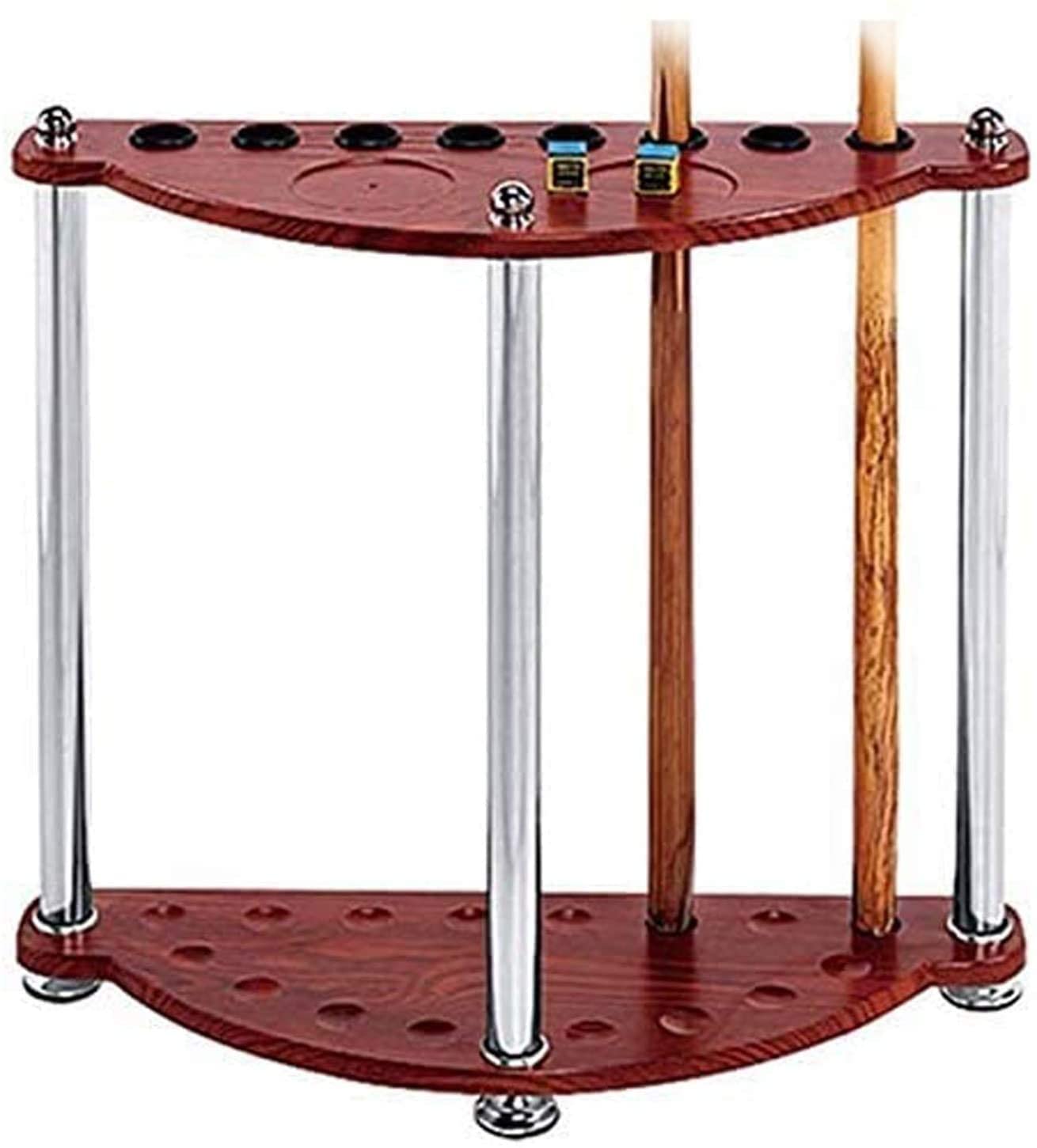 Support de queues de billard pour salle de jeux, porte-cannes en bois robuste 8 trous