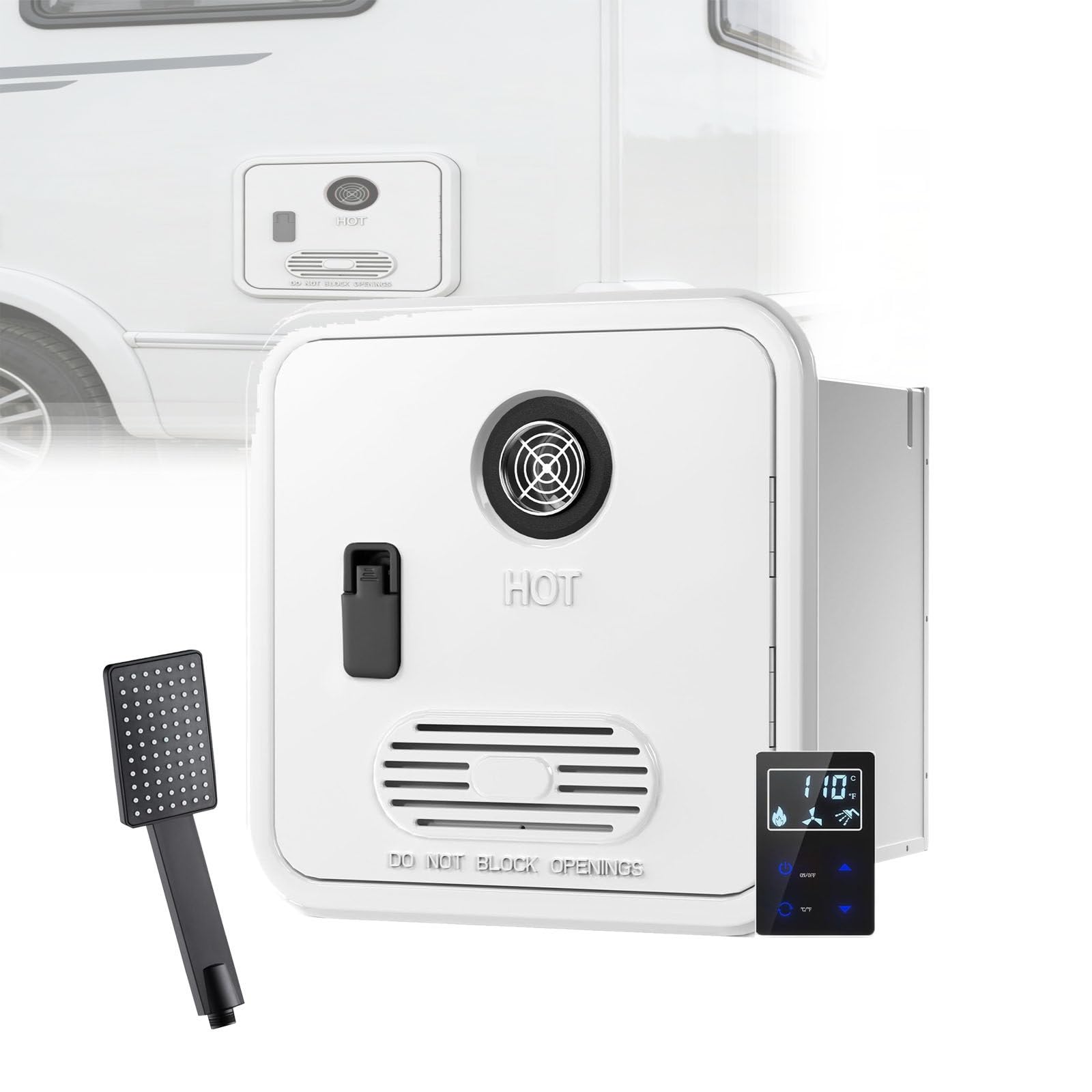 Scaldabagno Istantaneo a Propano da 16,1 kW per Camper White
