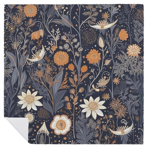 Servilletas de tela cuadradas con estrellas decorativas, pack x4 miniatura 6