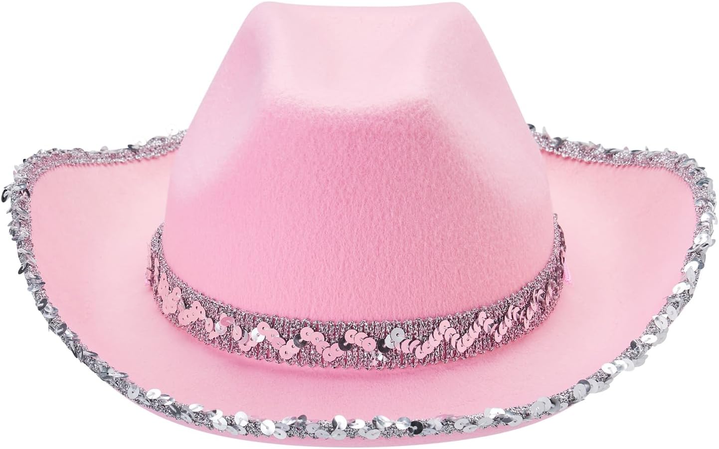 Women's Cowgirl Costume Sets Bandana Wide Brim Sequins Cowboy Hat with Tassel Scarf Western Style Party Supplies - Image 3