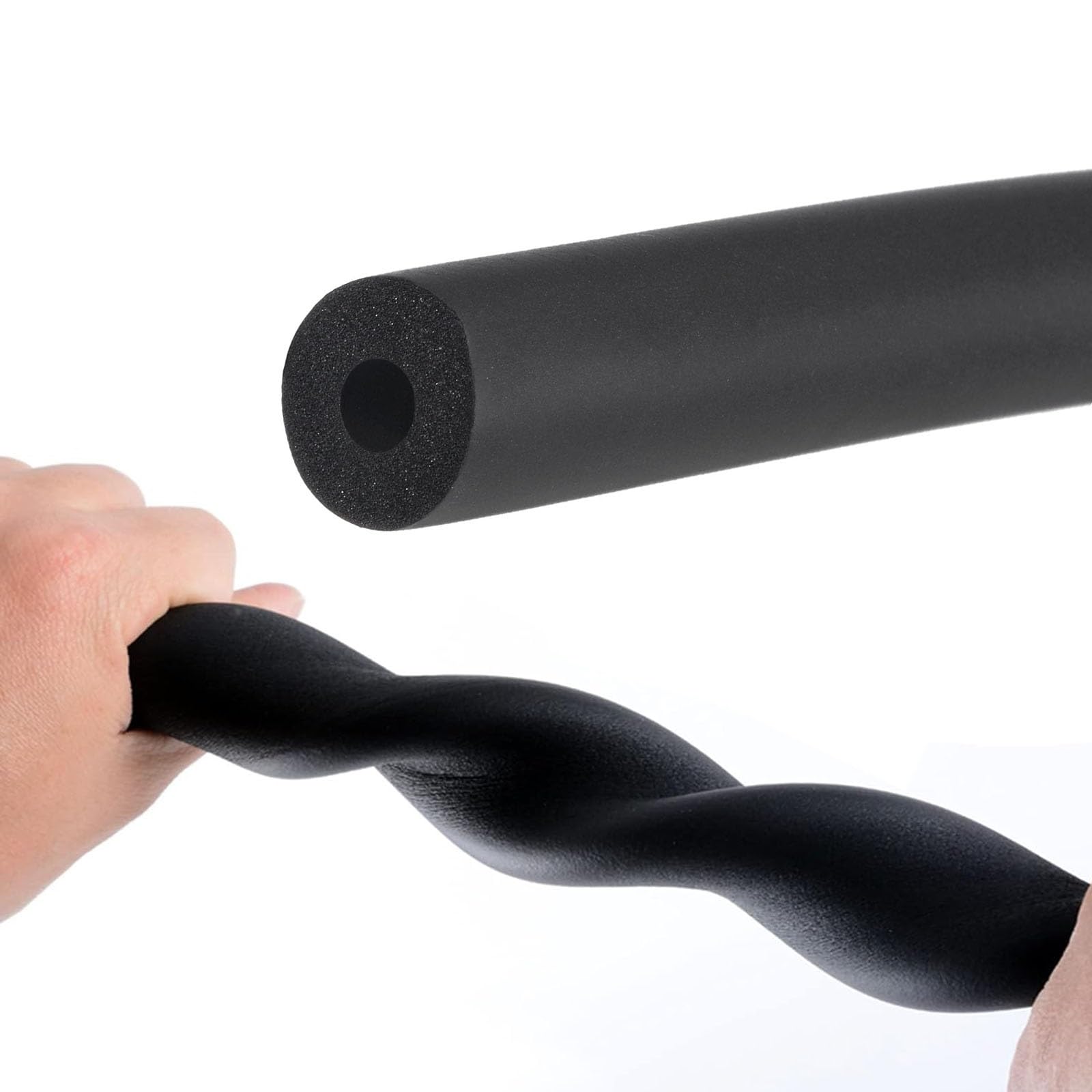 Akwqpy Black Foam Pipe Insulation/Foam Tubing For Water Pipes/Tube Lagging Wrap Pipe Lag/Pipe Cover Sleeve | Inside Diameter 13.0Mm 16Mm 20Mm 25Mm 32Mm 43.0Mm 50Mm 63.0Mm 76Mm(50Mmx15mmx1.8m)