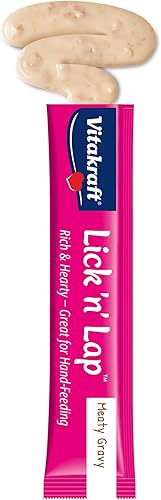 Miniatura 5 de Vitakraft Lick 'n' Lap Meaty Gravy Cat - Pollo - Ideal para unir - Golosina húmeda baja en calorías para gatos - Paquete de 5