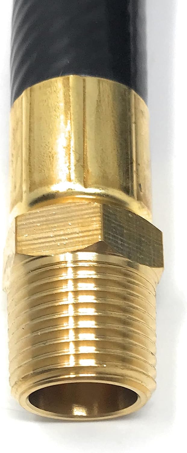 High Pressure Regulator Adjustable 0-40 PSI High Cap with Soft Nose POL x 3/8" Male NPT 6' Hose- Regulador de Alta presion ajustable