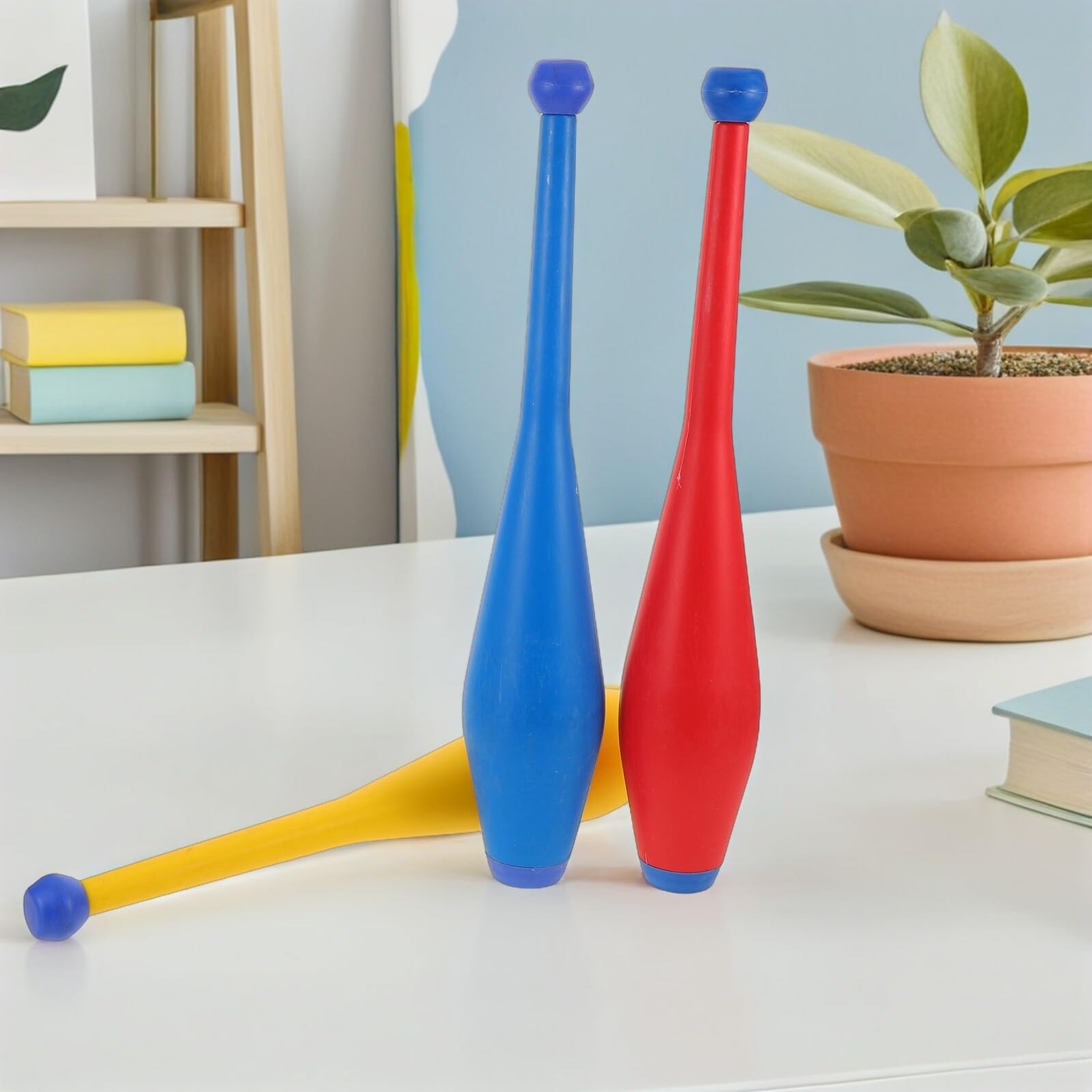 3 Pièces Bâtons de Jonglerie Acrobatiques avec Poignée Antidérapante pour Précision et Entraînement Équilibrés pour Tours et Spectacles