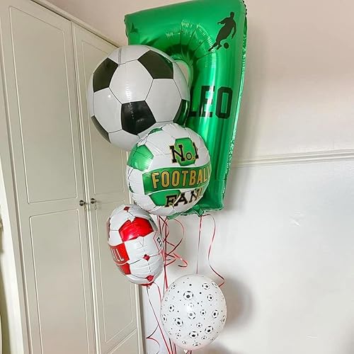 Miniatura 6 de Globo verde oscuro del número 7, globo verde 7 de 40 pulgadas, globos grandes de aluminio de Mylar para helio número 7 para fiesta de cumpleaños,