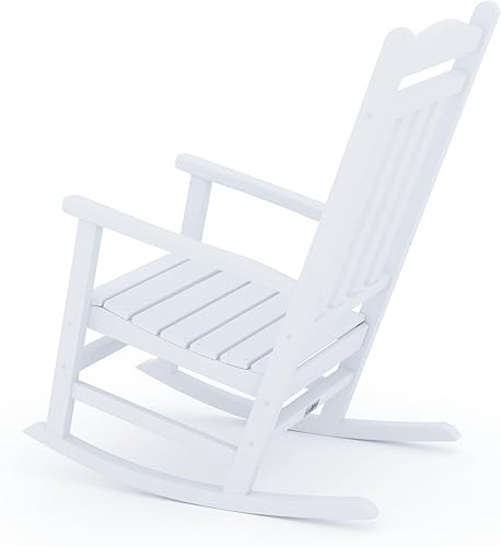 Miniatura 9 de LuXeo Stanton - Silla mecedora, juego de 2, color blanco