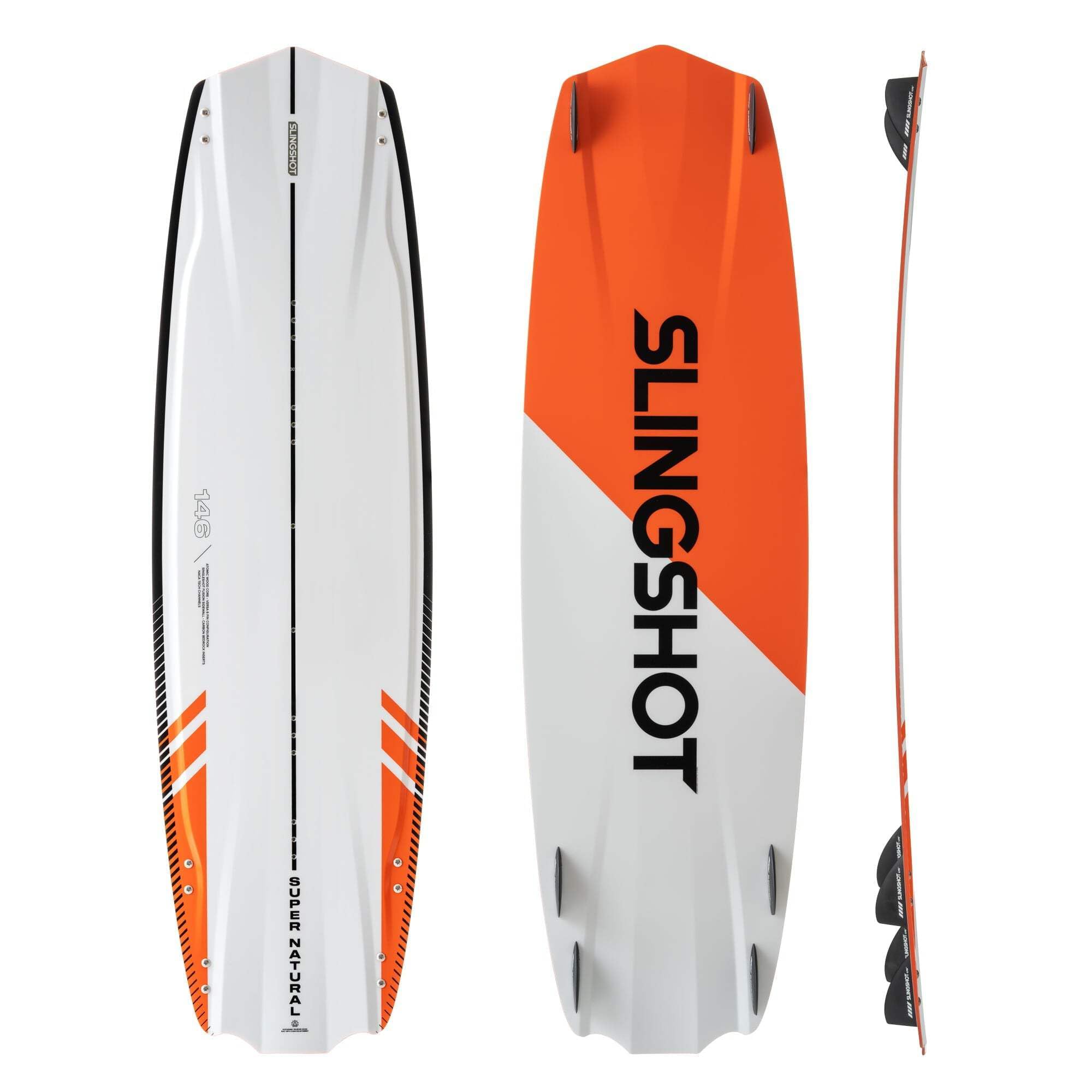 Slingshot Sports Super Natural V2 Kiteboard - Twin Tip Kitesurf Board 146 cm