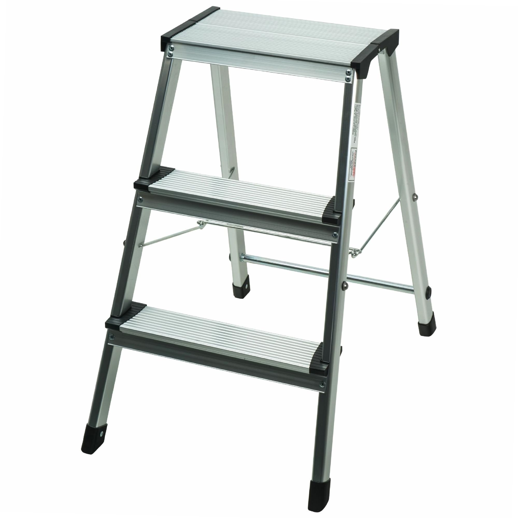 Escalera plegable de aluminio de 3 peldaños WERKA PRO