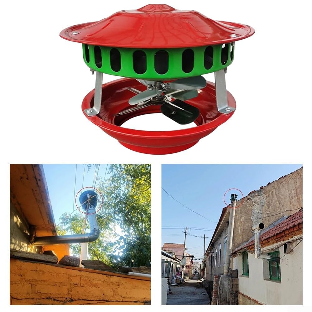 GLOBALHUT Ventilatore per Camino 100W Estrazione Silenzioso Ventilatore