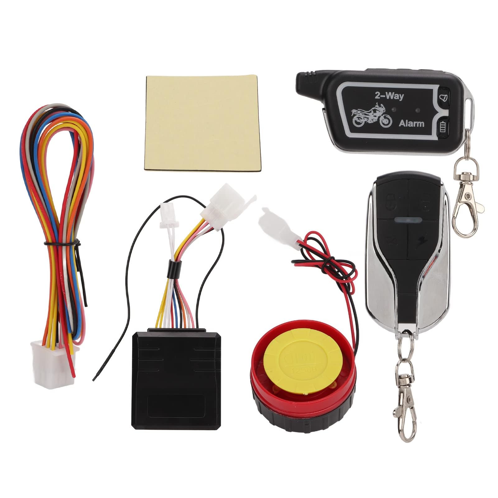 di Allarme a 2 Vie per Moto, Yosoo di Allarme a Due Vie per Moto Avviso Acustico a Vibrazione Telecomando LCD Antifurto Rapina Risparmio Energetico