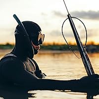 Vista 6 de 3 unidades de eslinga de lanza de poste de goma, bandas de fusil submarino para pesca en hielo, equipo de lanza para arpón de pesca submarina, 28
