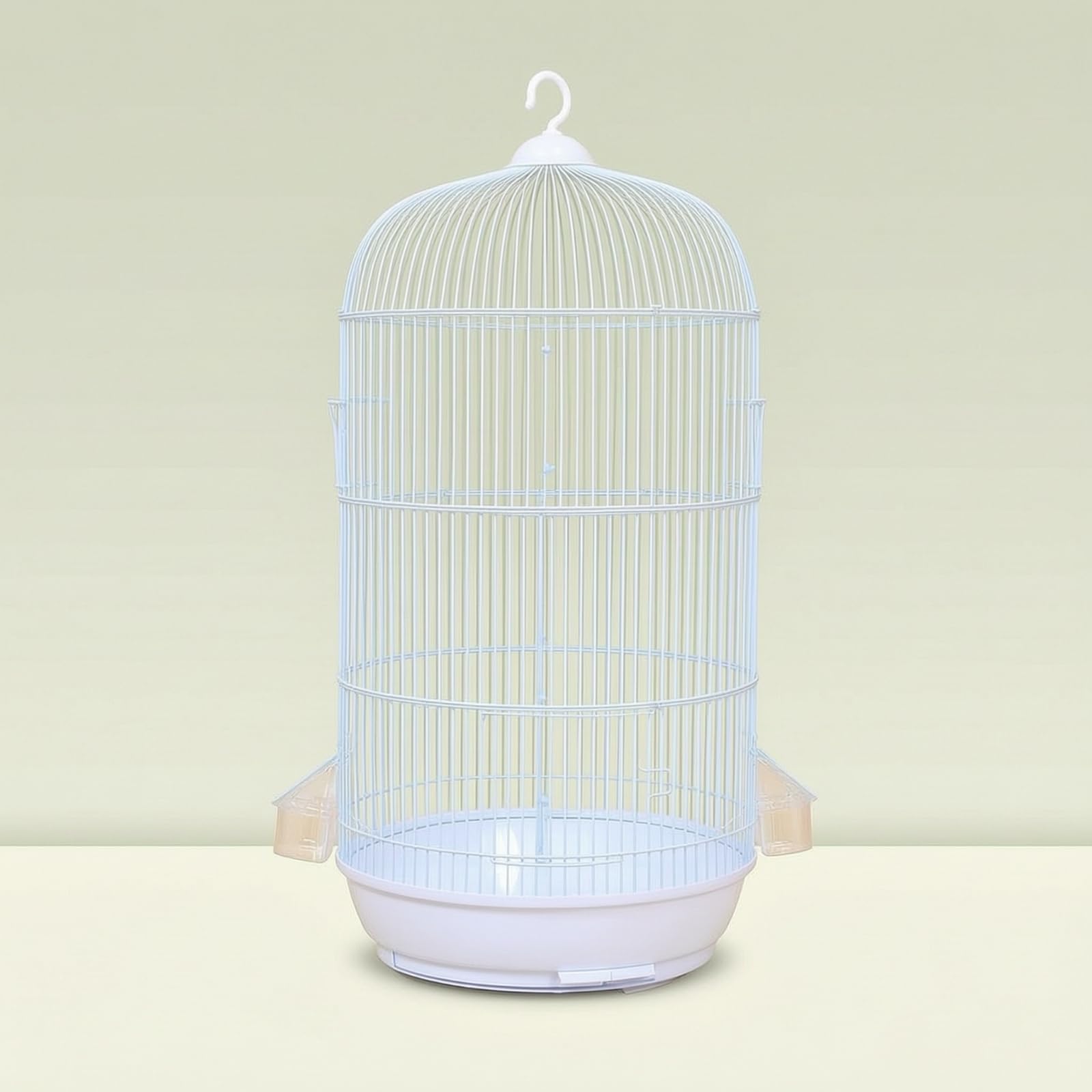 Vogelkäfig mit Spielzeug hoch Vogelkäfig mit Futternäpfen pflegeleicht für Vogelbesitzer, Wellensittiche, Wohnzimmer, Array, Gold, Durchmesser 33CM, Höhe 71CM