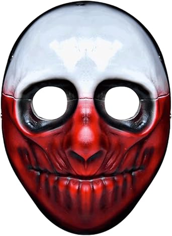 Resin Clown Mask for Halloween, Scary Halloween Mask, Dallas/Wolf/Chains/Hoxton Theme Game Cosplay Mask Wolf